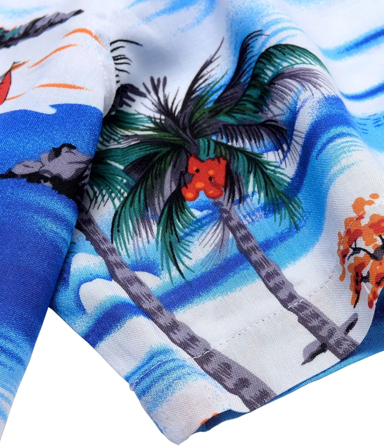 Alimens & Gentle Hawaiian Shirt for Men Summer Beach Casual Short Sleeve Button Down Shirts Printed Tropical Vacation Shirts