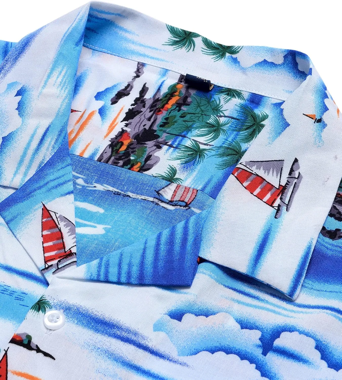 Alimens & Gentle Hawaiian Shirt for Men Summer Beach Casual Short Sleeve Button Down Shirts Printed Tropical Vacation Shirts