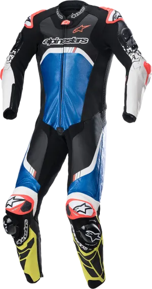 ALPINESTARS GP Tech Suit v4 - Black/Blue/Yellow Fluorescent - US 40 / EU 50 3156822-1075-50
