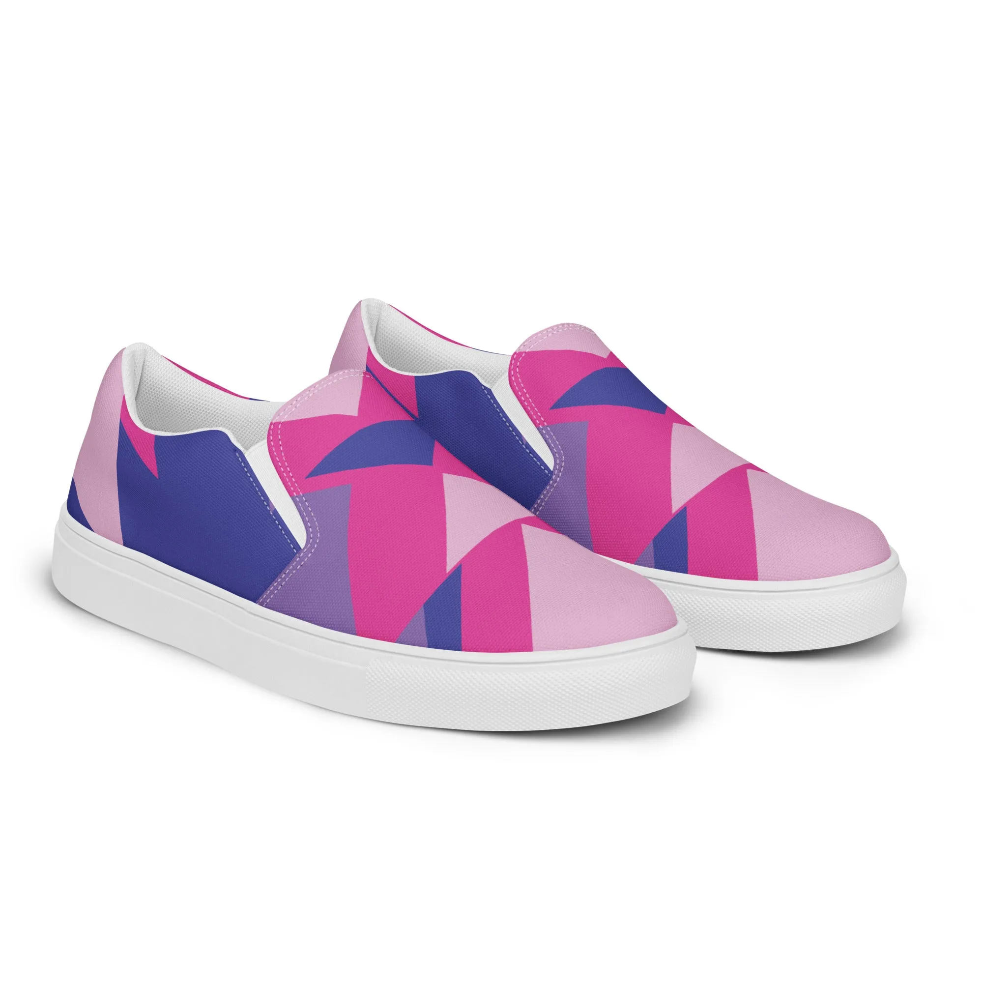BE BRAVE Men’s Slip-On Canvas Shoes (Bubble Gum)