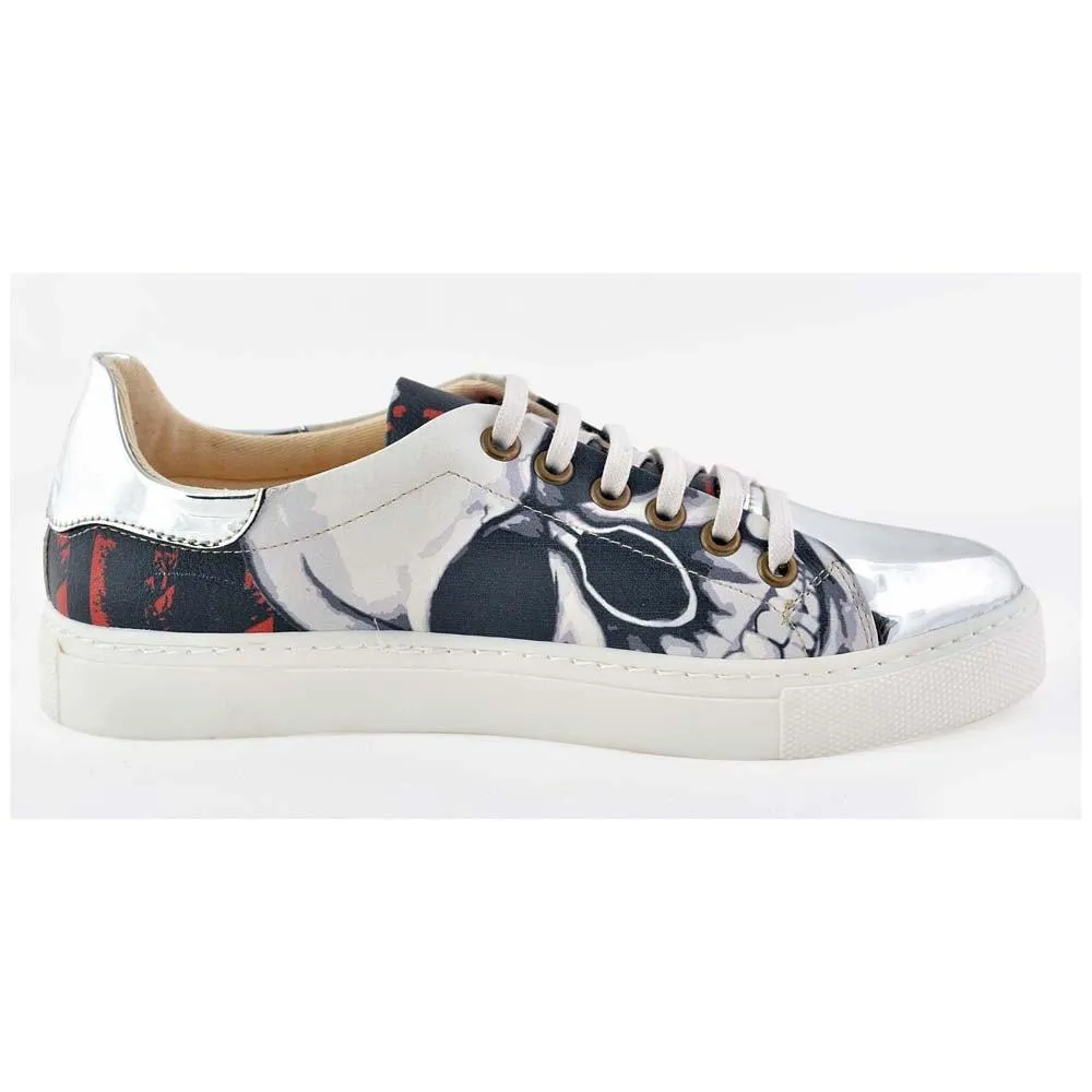 Bomb Skull Slip on Sneakers Shoes GOB203