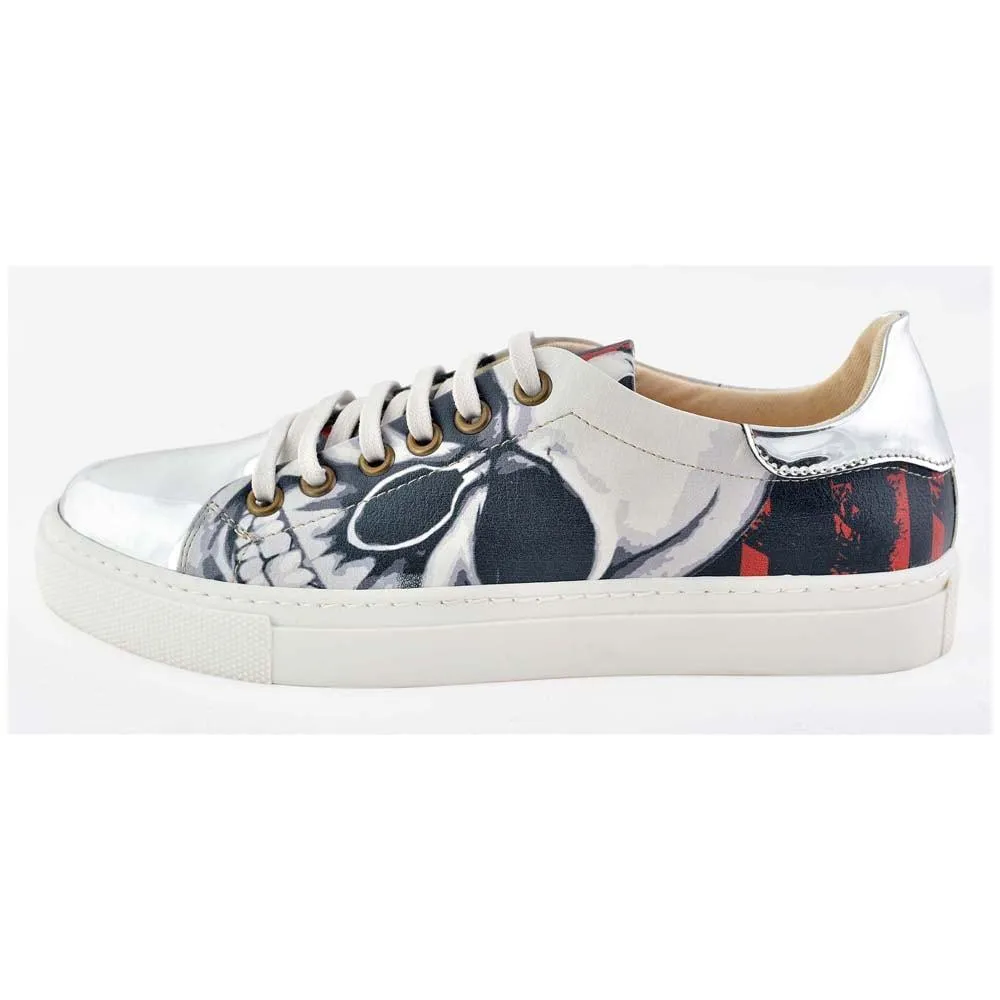 Bomb Skull Slip on Sneakers Shoes GOB203