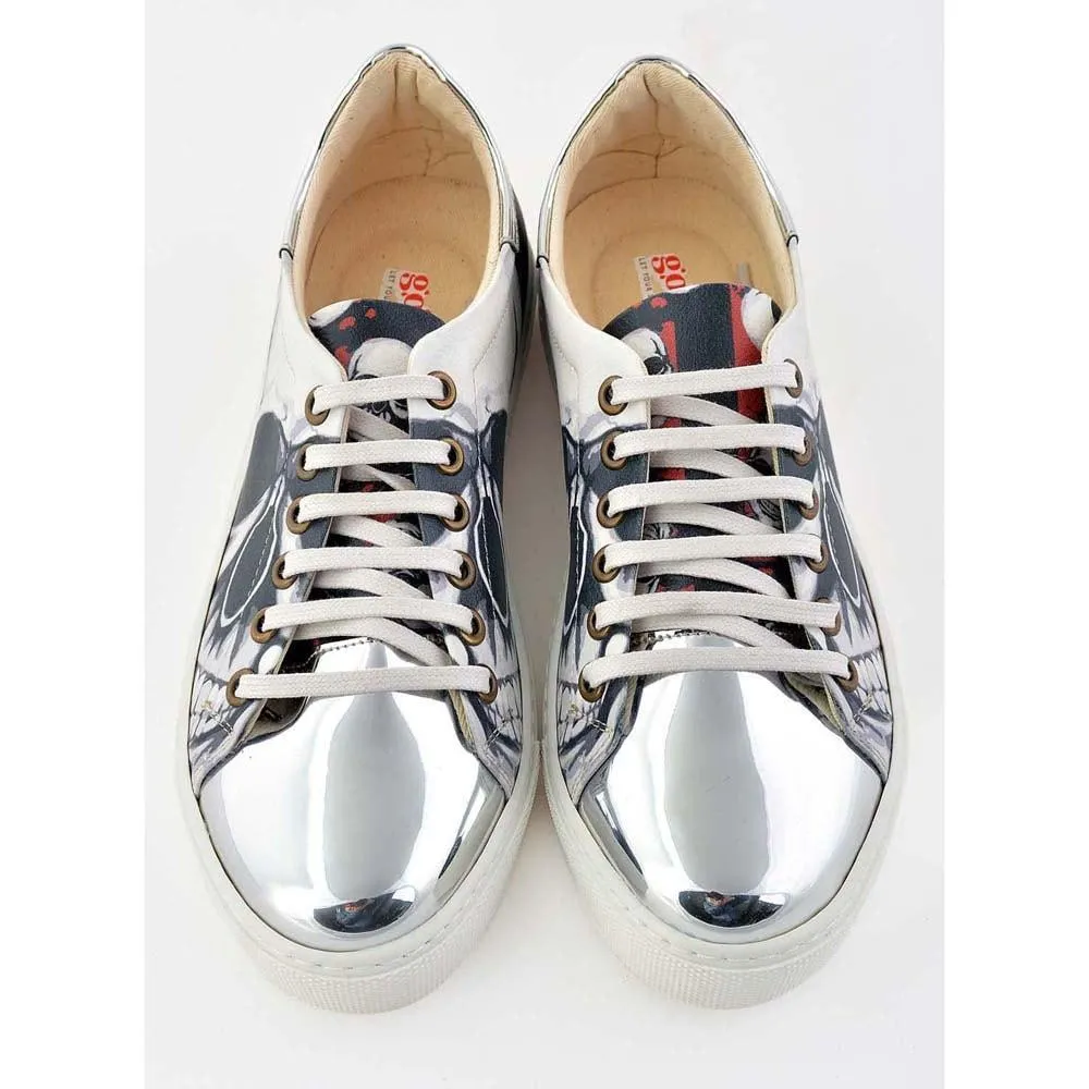 Bomb Skull Slip on Sneakers Shoes GOB203