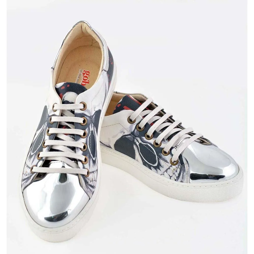 Bomb Skull Slip on Sneakers Shoes GOB203