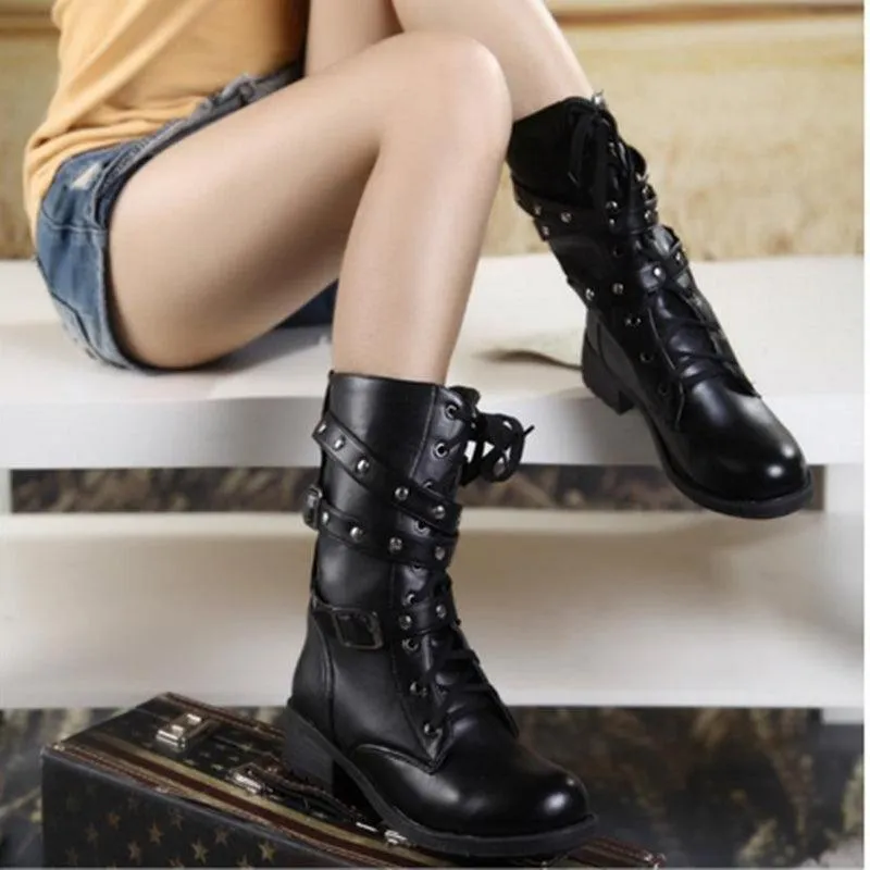 Buckle Military Combat Winter Boots