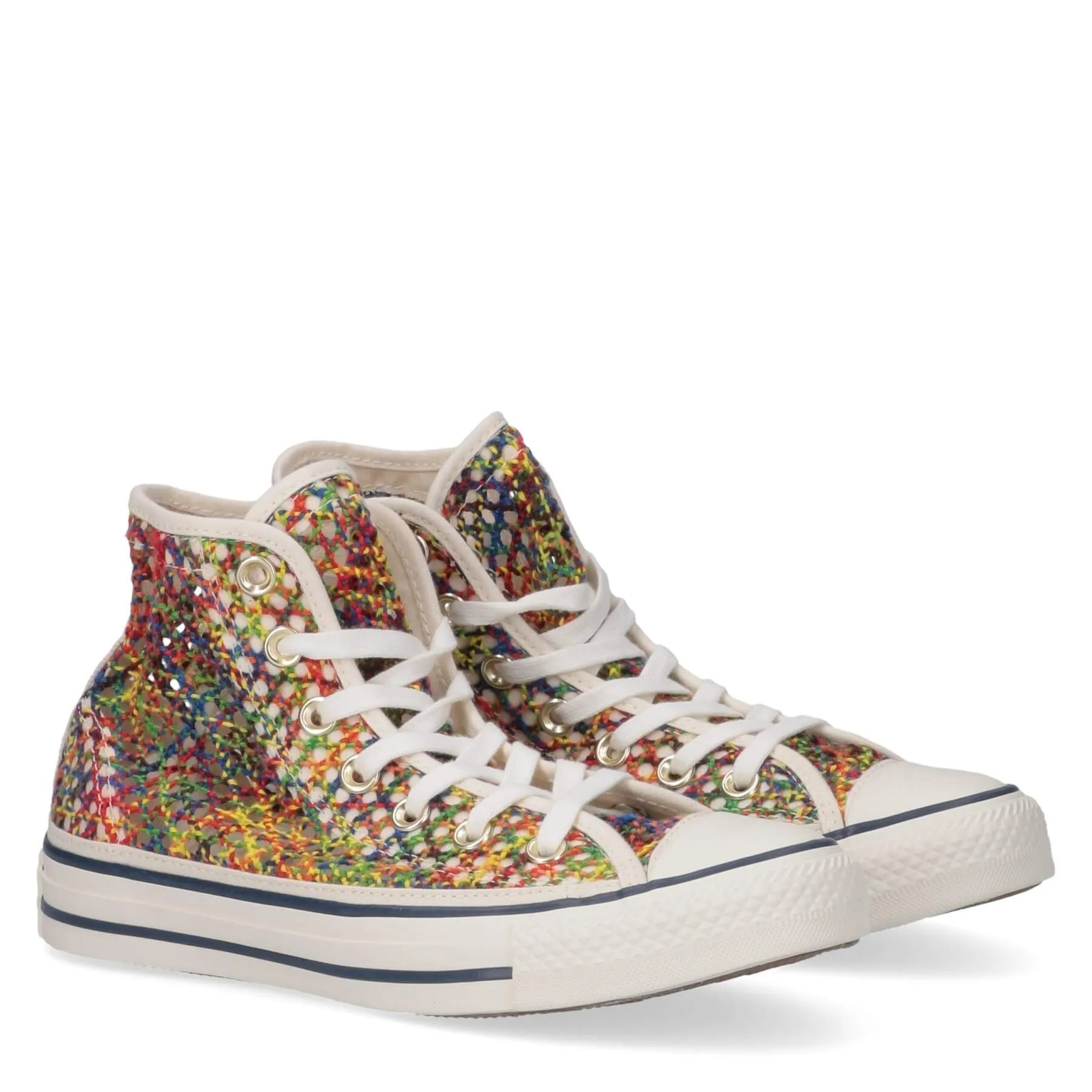 Converse Chuck Taylor All Star Ladies Multicolor Canvas Knit Sneakers 6.5