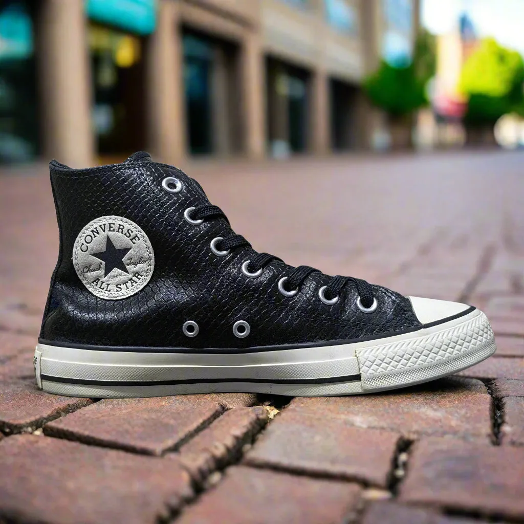 Converse Chuck Taylor All Star Snake Sneakers - Black/White/Black Size UK 5 / EU 37.5 / US 7