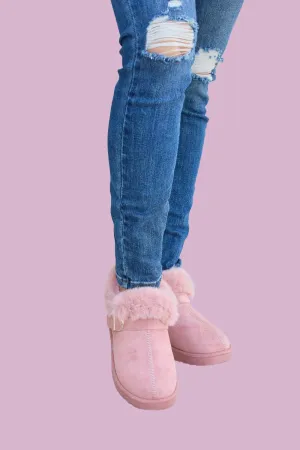 Forever Link Furry Chunky Thermal Ankle Boots
