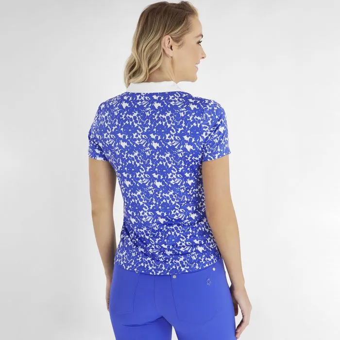 Green Lamb Ladies Melanie Printed Golf Polo Shirt SG23960