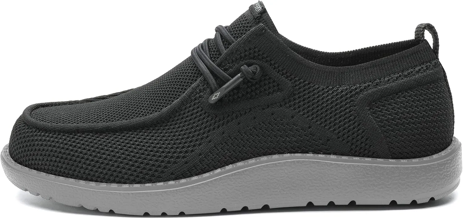 ITAZERO Men Extra Wide Shoes - 4E to 5E Wide Toe Box Shoes for Men XX Wide Width Swollen Feet - Men's Loafers & Slip-ons with Arch Support Insole for Plantar Fasciitis