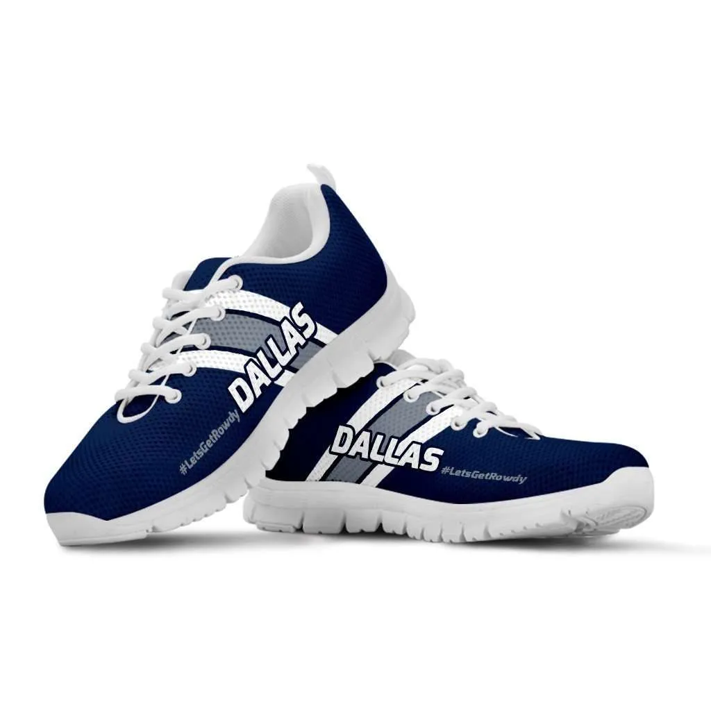 #LetsGetRowdy Dallas Fan Running Shoes