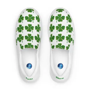 Lucky Charm men's slip-on canvas shoes