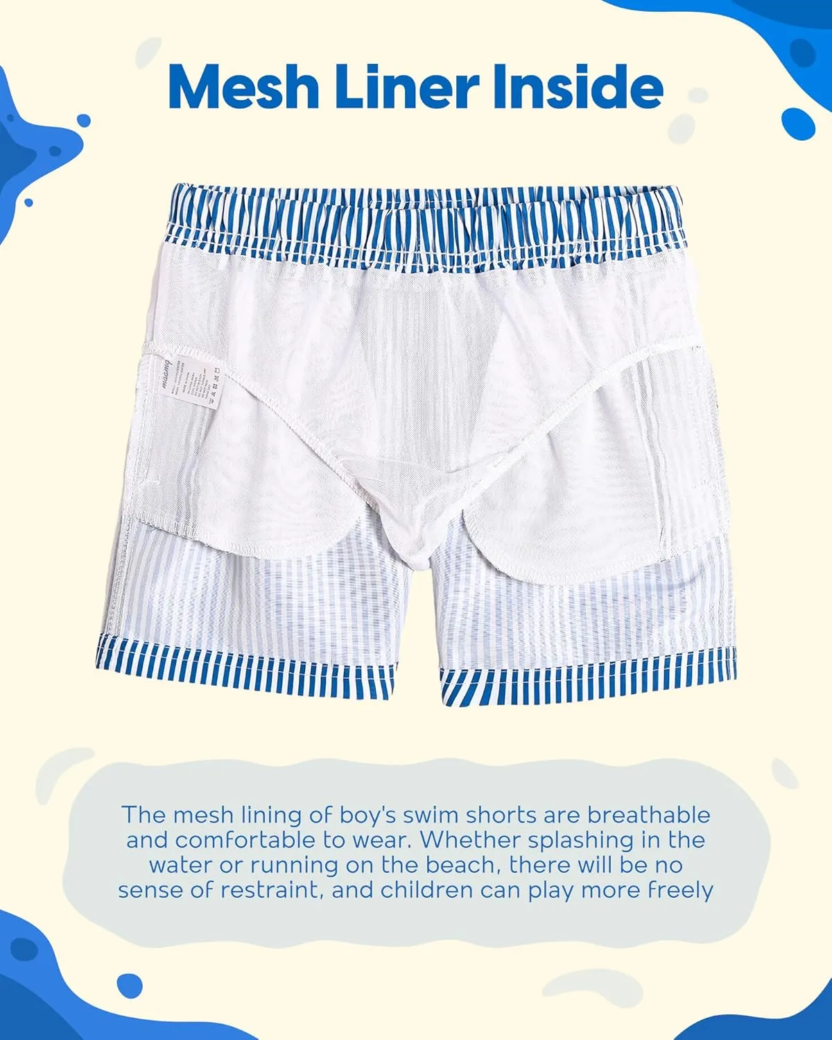 maamgic Boys Swim Trunks Toddler Swim Shorts Little Boys Bathing Suit Swimsuit Toddler Boy Swimwear