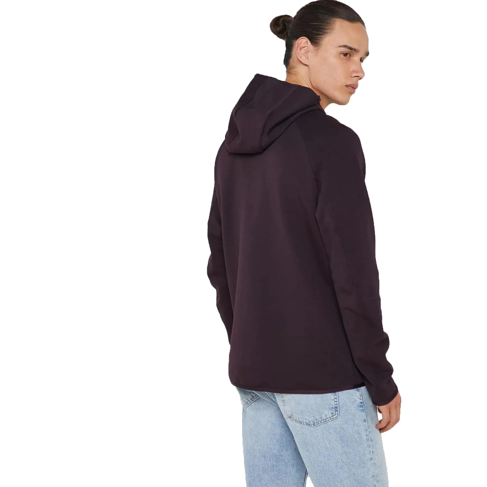 Nike Sportswear Tech Fleece Men's Pullover Hoodie Purple-White