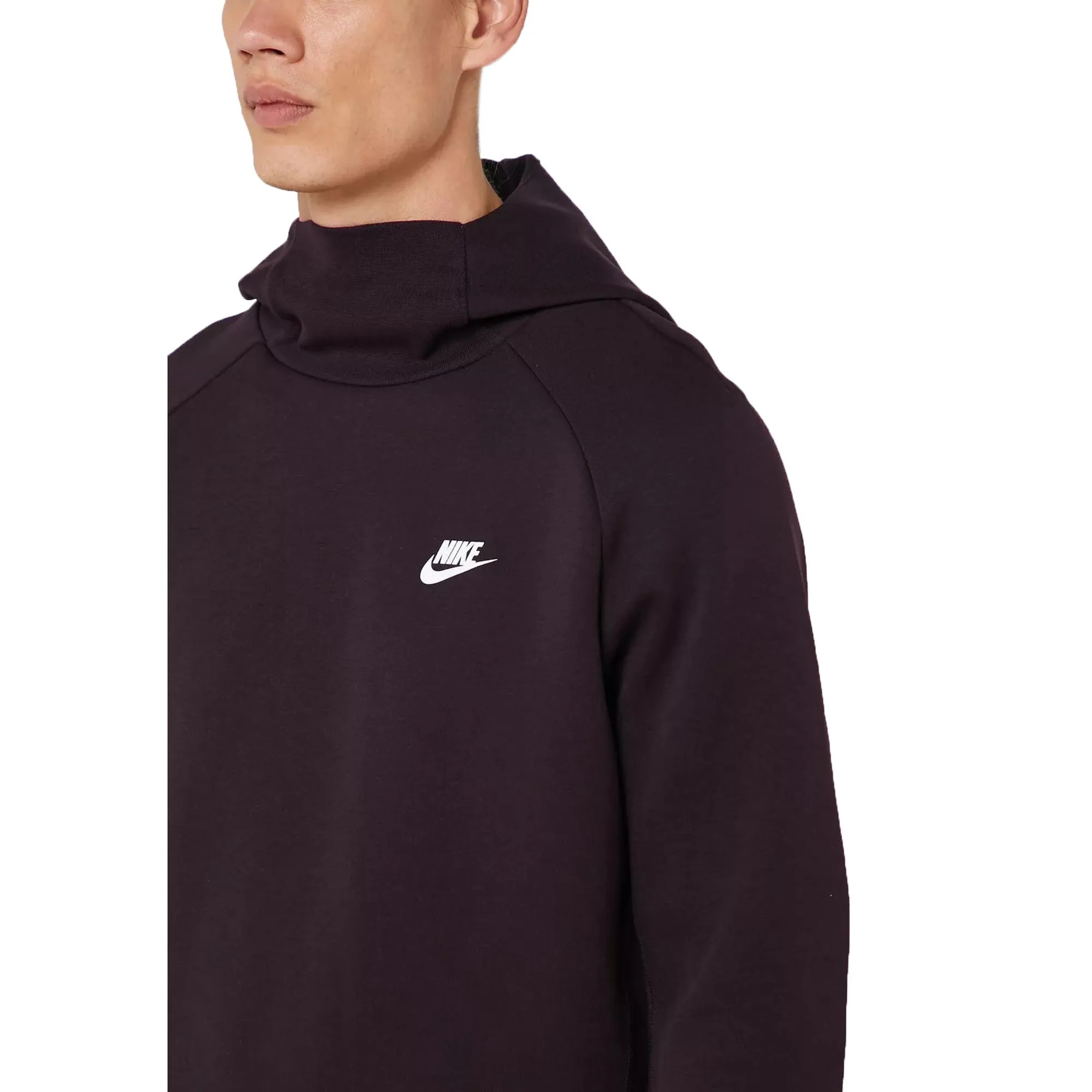 Nike Sportswear Tech Fleece Men's Pullover Hoodie Purple-White