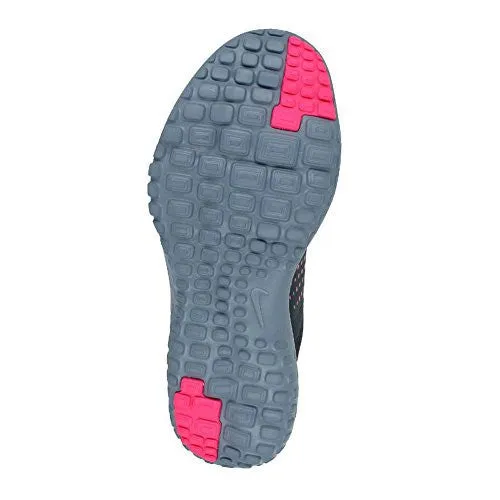 NIKE WOMEN'S FS LITE RUN 2 CROSS-COUNTRY RUNNING SHOE, CLASSIC CHARCOAL/PINK POW-BLUE GRAPHITE, 8 M US