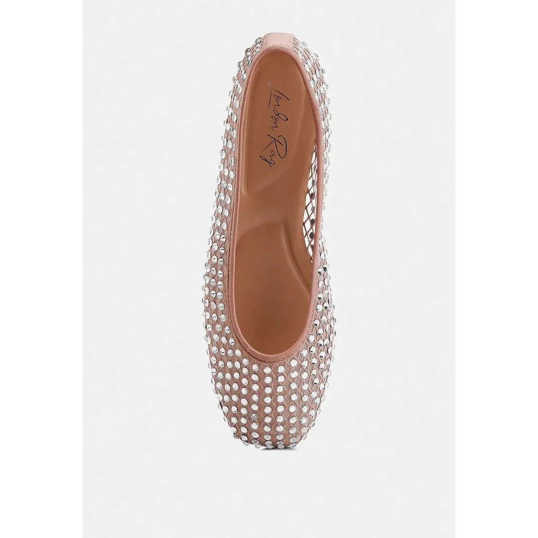 Orson Naked Rhinestone Ballerinas