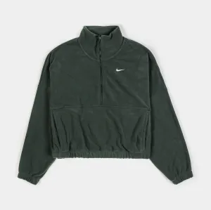 Therma Fit Oversized Fleece Half Zip Womens Jacket (Vintage Green)