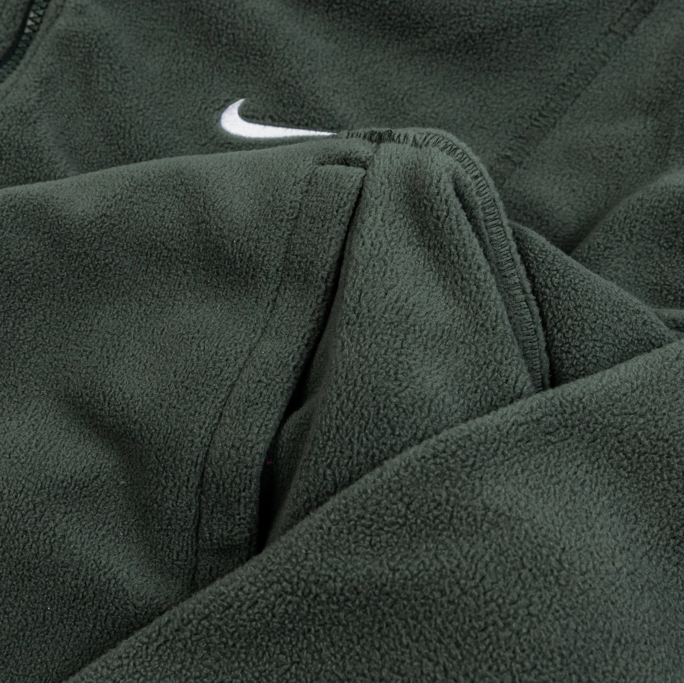 Therma Fit Oversized Fleece Half Zip Womens Jacket (Vintage Green)