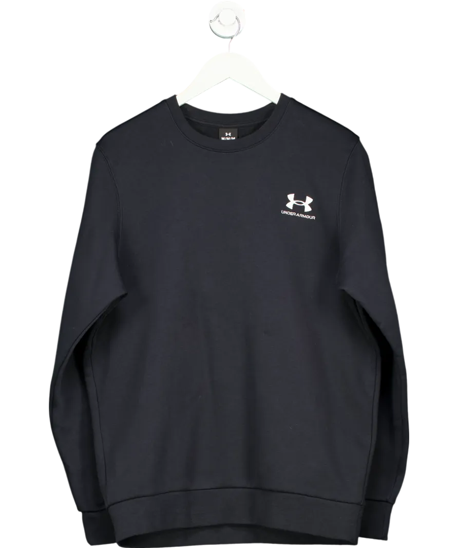 Under Armour Black UA Icon Fleece Taping Sweatshirt UK M