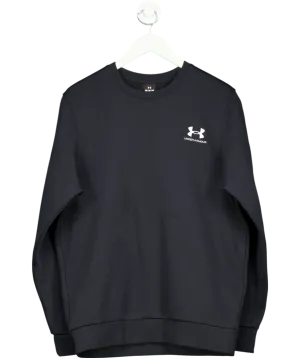 Under Armour Black UA Icon Fleece Taping Sweatshirt UK M