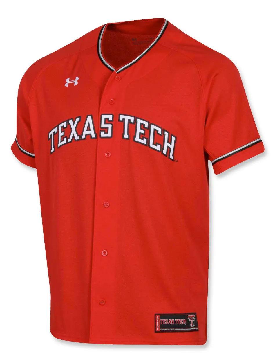 Under Armour Texas Tech Youth Baseball Pullover Replica Jersey