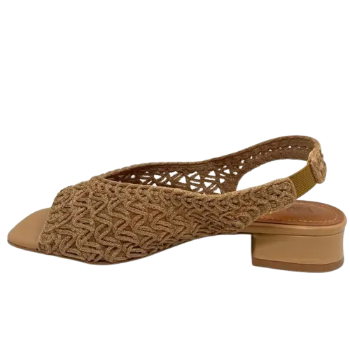 Valerio Conte Salto sandal  -  Pecan