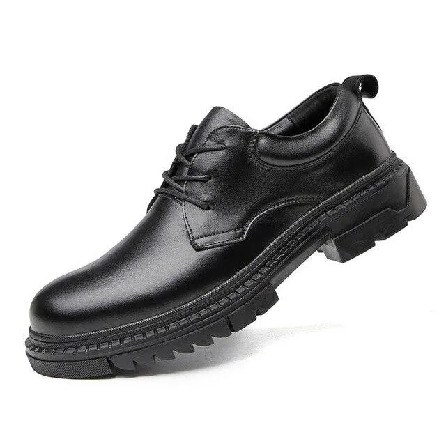 West Louis™ Derby Leather Shoes Comfortable Low Formal