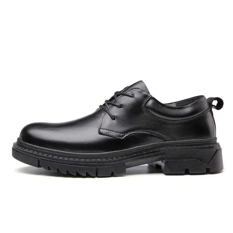 West Louis™ Derby Leather Shoes Comfortable Low Formal
