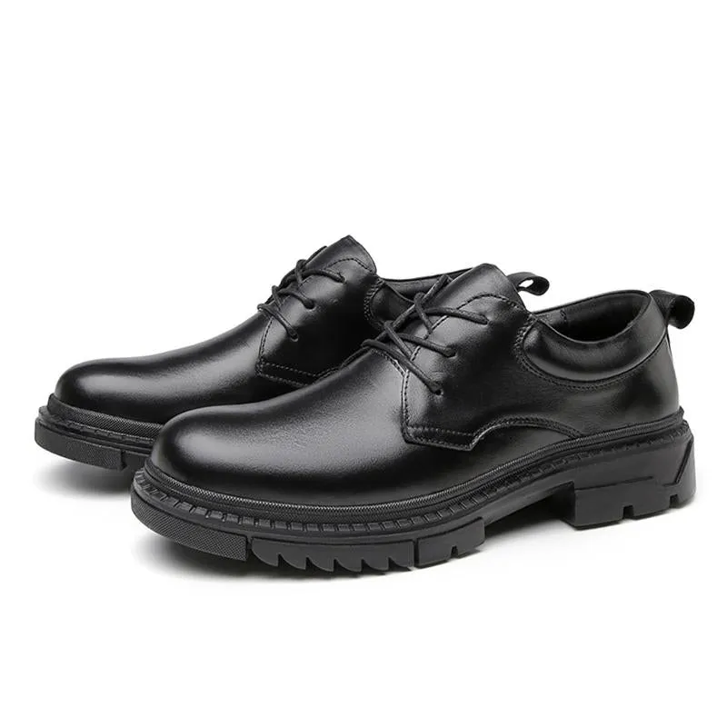 West Louis™ Derby Leather Shoes Comfortable Low Formal