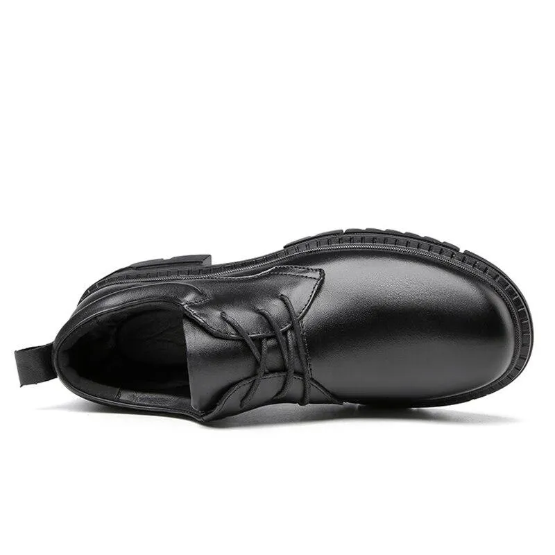 West Louis™ Derby Leather Shoes Comfortable Low Formal