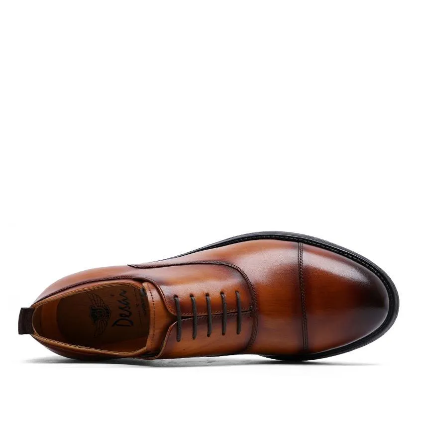 West Louis™ Gentleman Retro Patent Leather Oxford