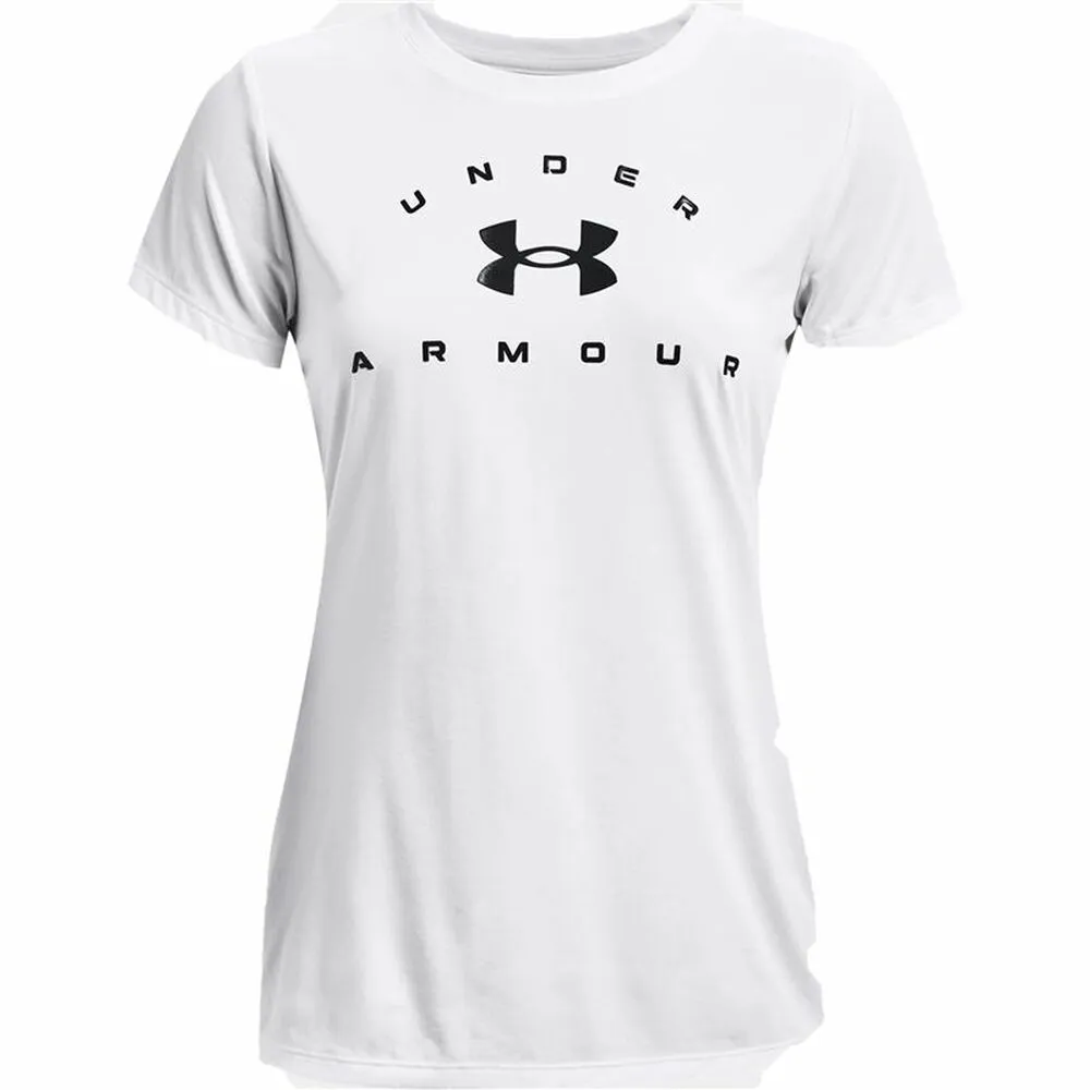 Women’s Short Sleeve T-Shirt Under Armour Tech Solid White