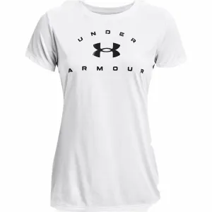 Women’s Short Sleeve T-Shirt Under Armour Tech Solid White